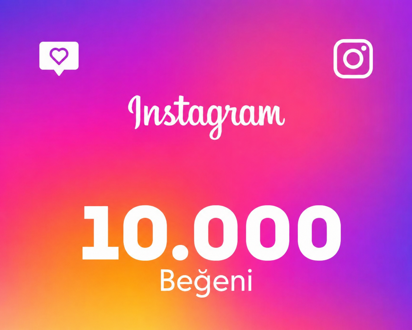 Instagram 10.000 beğeni